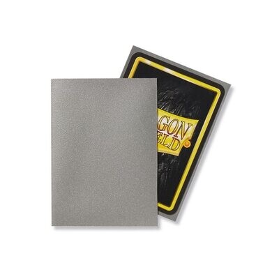 Standard Sleeves - Silver Matte (100 Sleeves) - Dragon Shield