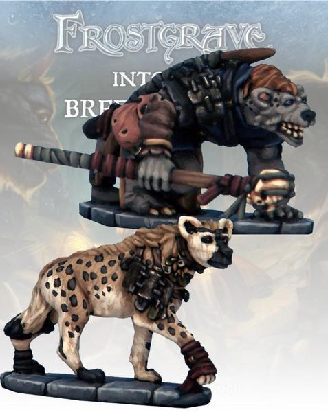 Gnoll Tracker & War Hyena - Frostgrave - Northstar Figures