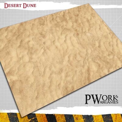 Desert Dune 4'x6'- Wargames Terrain Mat Rubber- PWork Wargames