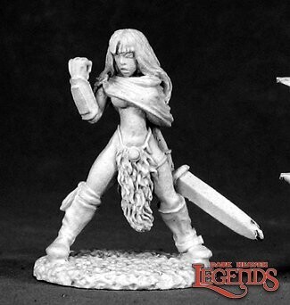 Lorna The Huntress Human Barbarian - Dark Heaven Legends - Reaper Miniatures