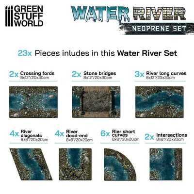 Water River - Neoprene Terrain Set - Greenstuff World