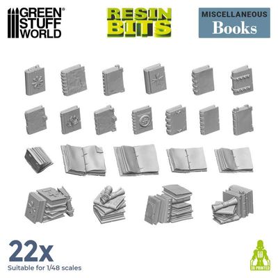 3D Printed Set - Resin Books - Greenstuff World