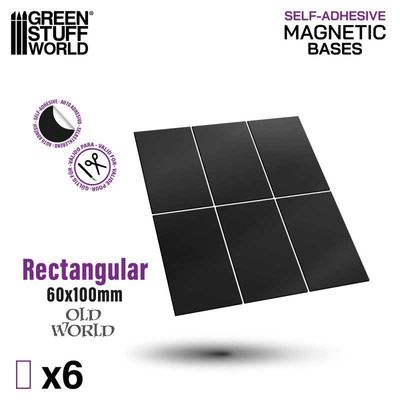 Rectangular Magnetic Sheet SELF-ADHESIVE - 60x100mm - Greenstuff World