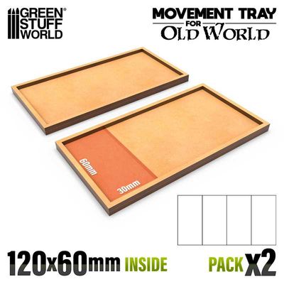 MDF Movement Trays - 120x60mm - Greenstuff World