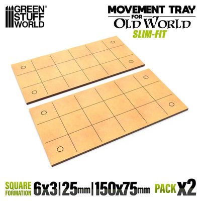 MDF Movement Trays - Slimfit 150x75mm - Greenstuff World