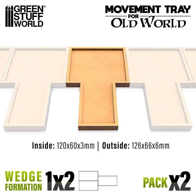 MDF Movement Trays - 1x2 - 60x120mm - Greenstuff World MDF Movement Trays - 1x2 - 60x120mm - Greenstuff World