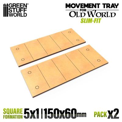 MDF Movement Trays - Slimfit 150x60mm - Greenstuff World