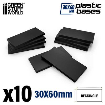 Plastic Rectangular Bases 30x60mm - Greenstuff World