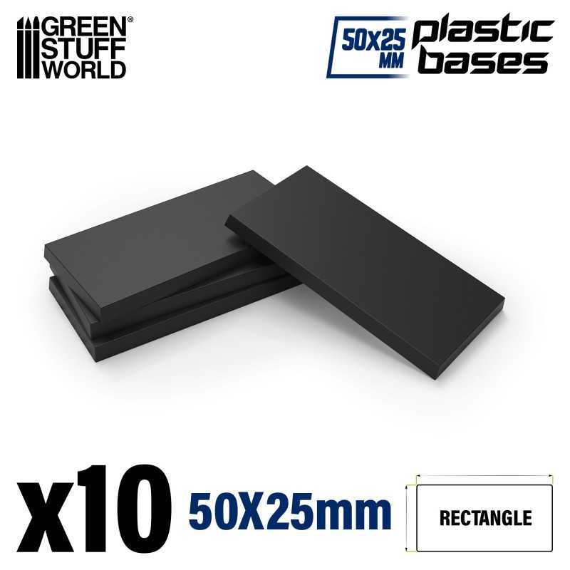 Plastic Rectangular Bases 25x50mm - Greenstuff World