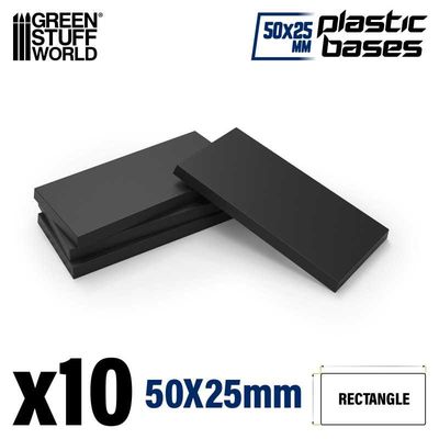 Plastic Rectangular Bases 25x50mm - Greenstuff World