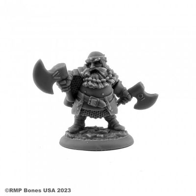 Hagar, Dwarf Fighter - Bones - Reaper Miniatures