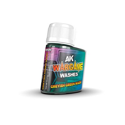 Greyish Green Wash – (Enamel) WARGAME SERIES - AK Interactive