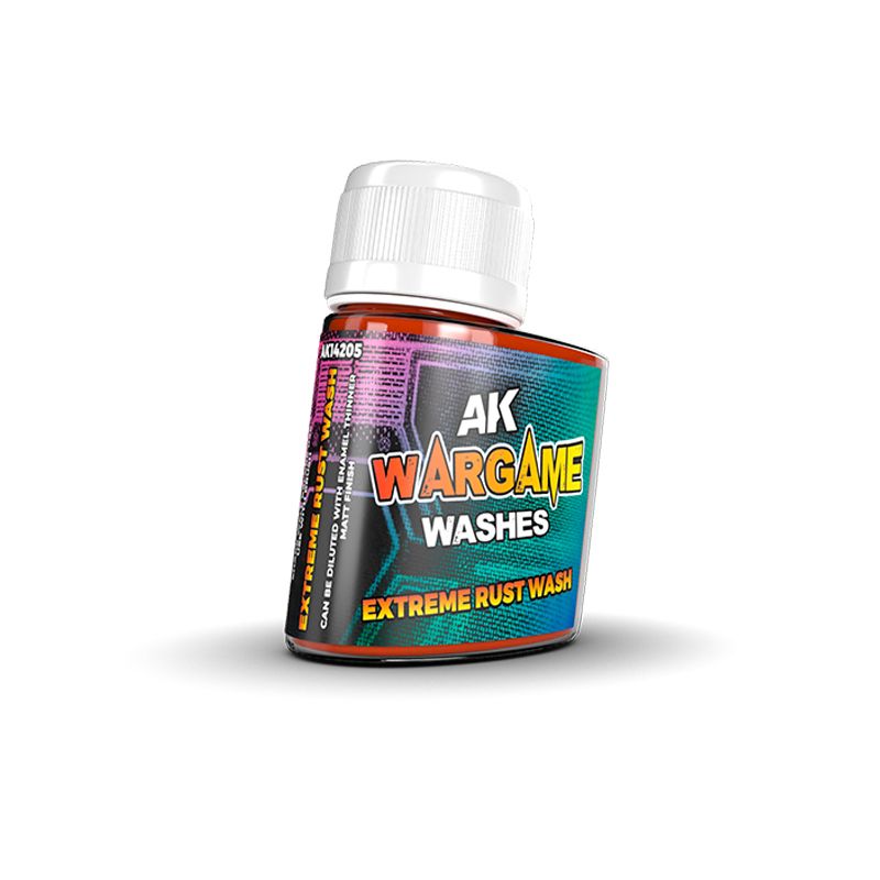 EXTREME RUST WASH – (Enamel) WARGAME SERIES - AK Interactive