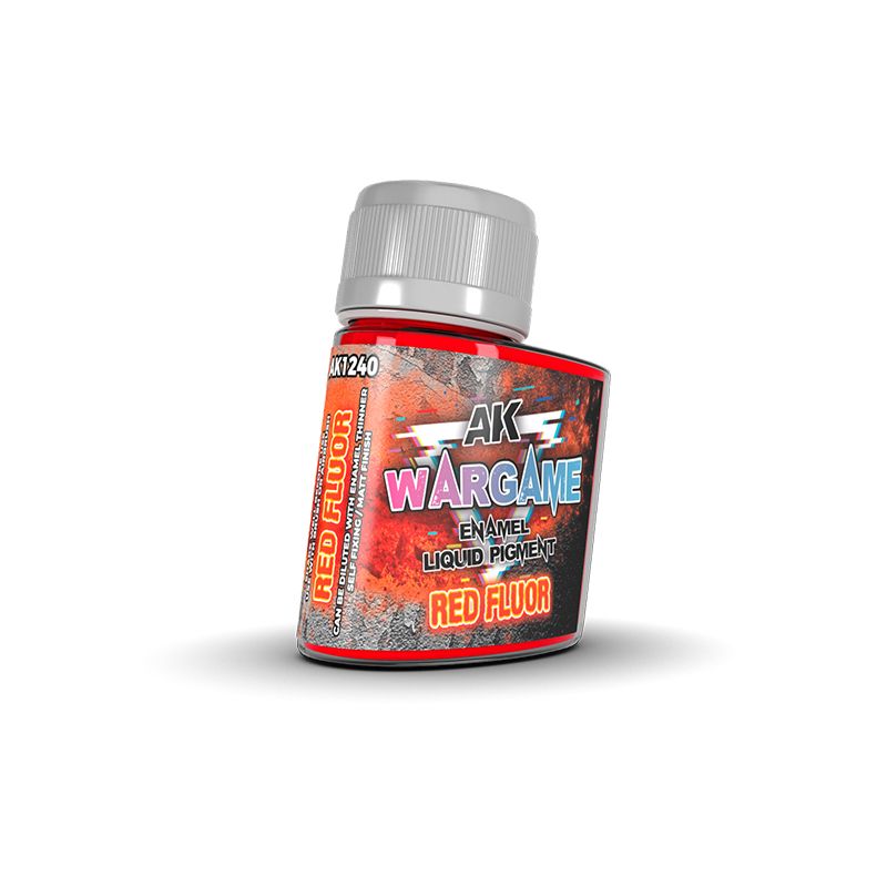 Red FLUOR  – (Enamel) WARGAME SERIES - AK Interactive