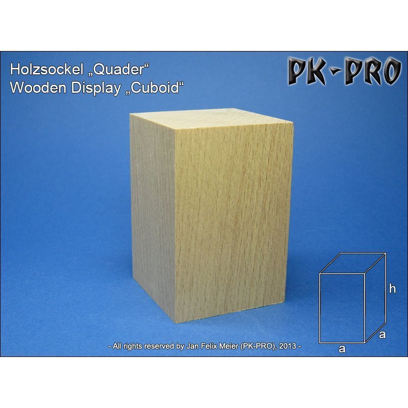 CP-Holzsockel-Quader-40x40x60mm - PK-Pro