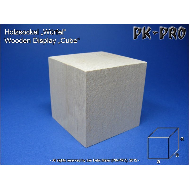 CP-Holzsockel-Würfel-120x120x120mm - PK-Pro