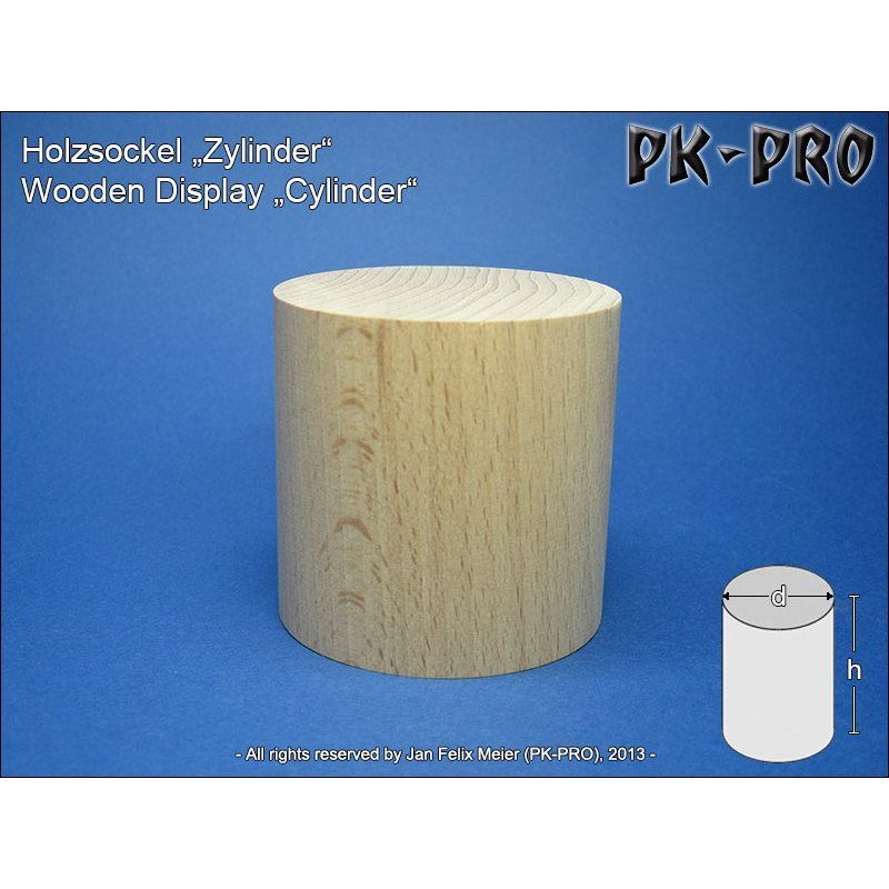 CP-Holzsockel-Zylinder-H/D 30x30mm - PK-Pro