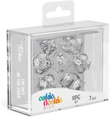 oakie doakie DICE RPG Set Translucent Clear (7)