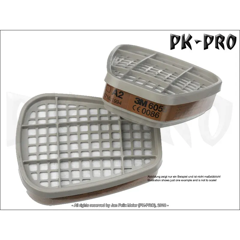 3M Gas- und Kombifilter 6055 (2x) für Schutzmaske / Filter - Greenstuff World