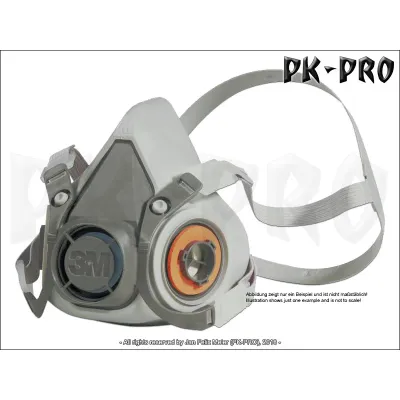 3M Atemschutz Halbmaske 6200 ohne Filter Größe: M 6200 Schutzmaske - Greenstuff World