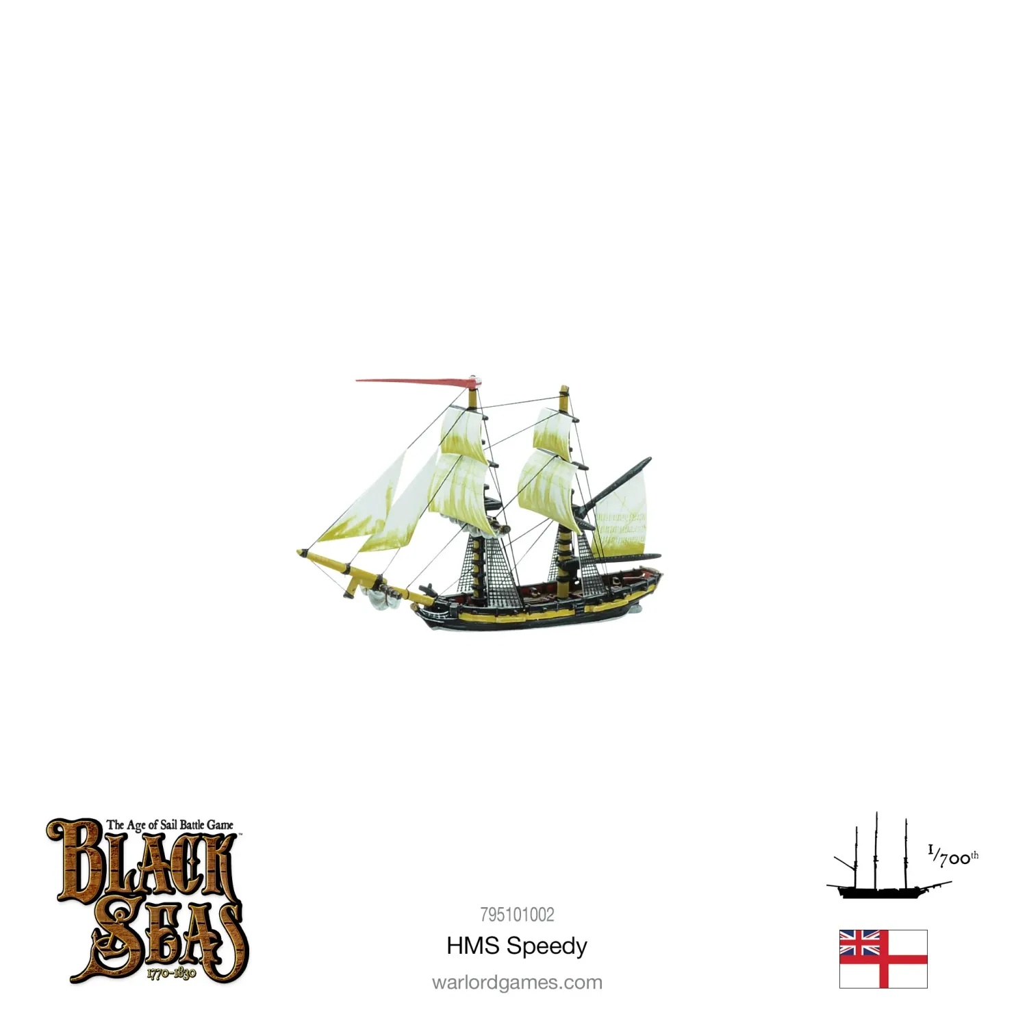 Black Seas: HMS Speedy - Black Seas - Warlord Games Black Seas: HMS Speedy - Black Seas - Warlord Games