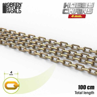 Hobby Kette 4 mm Chain - Voll 1 Meter - Greenstuff World