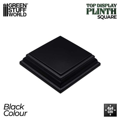 Quader Holzsockel 4x4 cm - Schwarz Display Plinth - Black - Greenstuff World