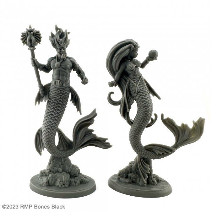 Mermaid King and Queen - Bones - Reaper Miniatures