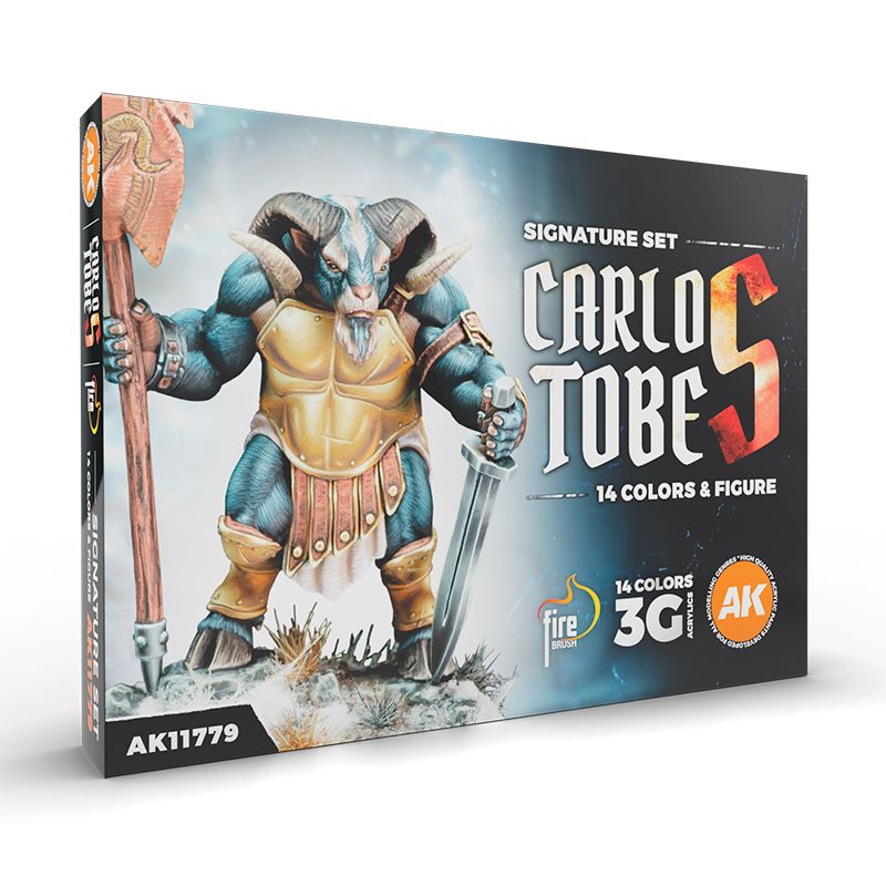 CARLOS TOBES – 3GEN SIGNATURE SET – 14 COLORS & 1 FIGURE - AK Interactive