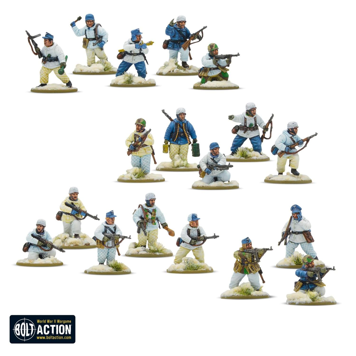 Fallschirmjäger (Winter) Platoon (30) - Germany - Bolt Action