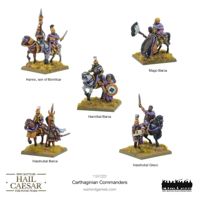 Hail Caesar Epic Battles: Carthaginian Commanders - Warlord Games