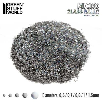 Mikroglaskugeln (0.5-1.5mm) - Micro Glass Balls - Greenstuff World