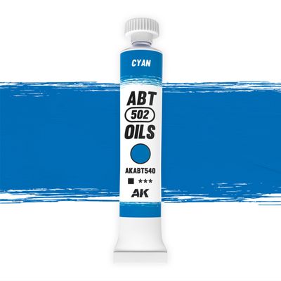 Cyan - Ölfarbe - Oil - Abteilung 502