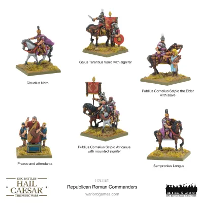 Hail Caesar Epic Battles: Republican Roman commanders - Warlord Games