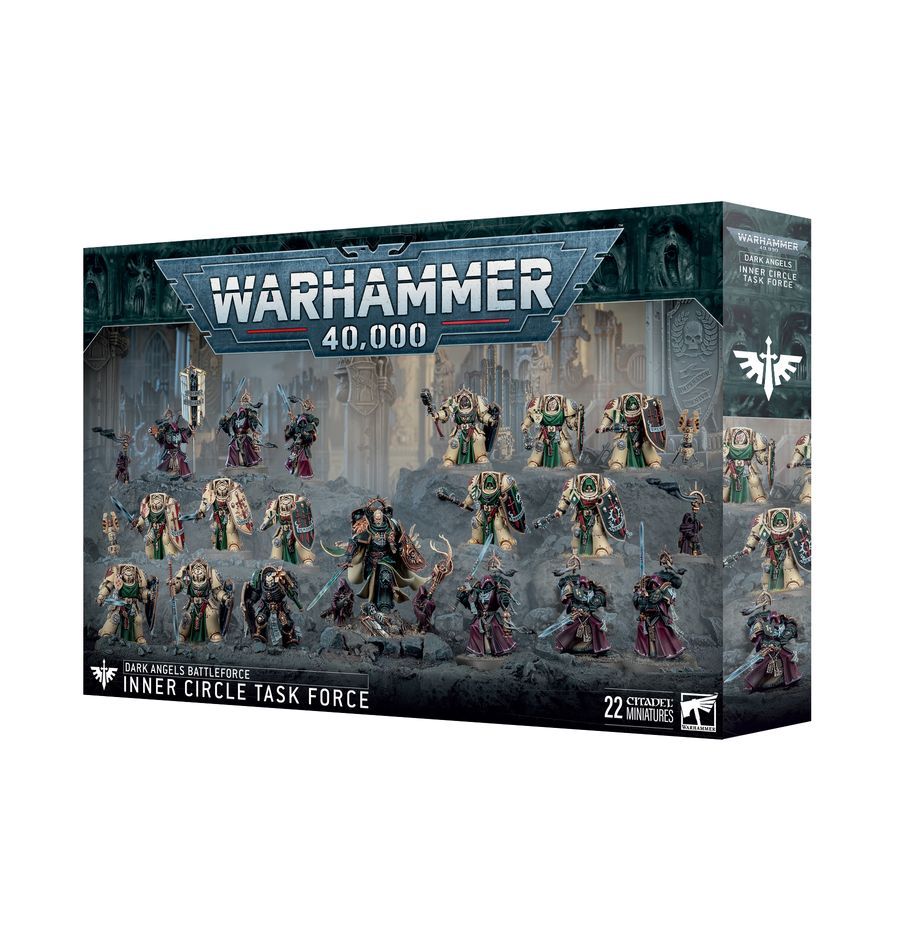 Streitmacht der Dark Angels: Einsatzverband des Inneren Zirkels Dark Angels Battleforce Inner Circle Task Force - Games Workshop Streitmacht der Dark Angels: Einsatzverband des Inneren Zirkels Dark Angels Battleforce Inner Circle Task Force - Games Workshop