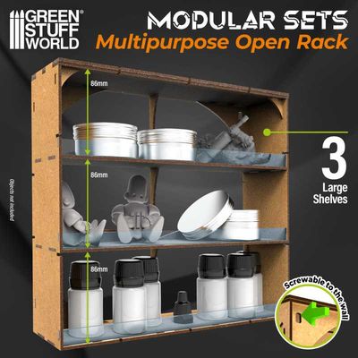 Multipurpose Open Rack - Rack Modular - Greenstuff World