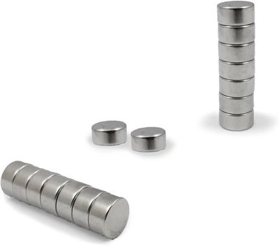 10 Neodym Magnete rund 8 x 4 mm