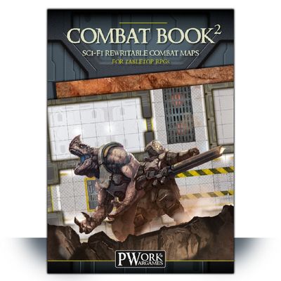 Combat Book 2 Sci-Fi  - Rewritable Combat Maps for Tabletop RPGs- PWork Wargames