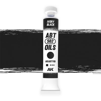 Ivory Black - Ölfarbe - Oil - Abteilung 502