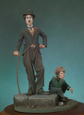 The kid and the tramp - 54mm - Andrea Miniatures
