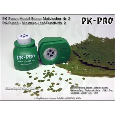 PK-Punch - Modell-Blätter-Motivlocher-Nr. 2 - (4xBlätter-Mix) - PK-Pro