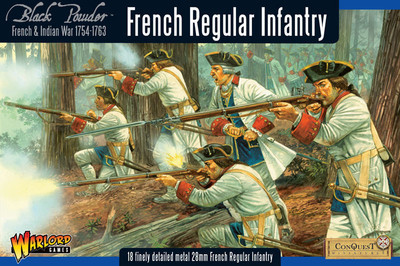 French-Indian War French Regular Infantry - Black Powder - Warlord Games