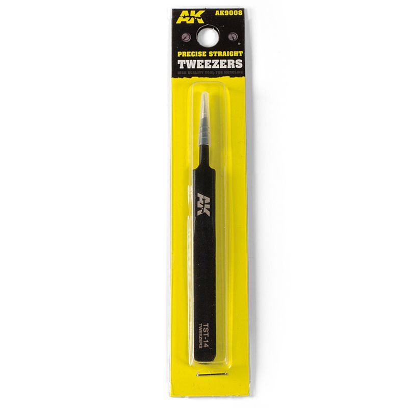 PRECISE STRAIGHT TWEEZERS Pinzette - AK Interactive