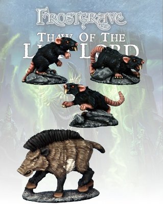 Boar & Giant Rats - Frostgrave - Northstar Figures