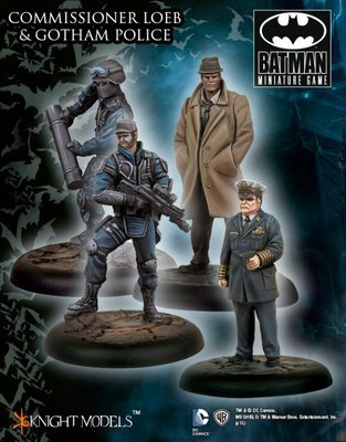 Comissioner Loeb and Gotham Police - Batman Miniature Game - Knight Models