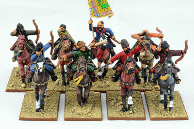 Saracen Warriors Mounted (Bows) (Warriors) - Turcomen - SAGA - Sarazenen