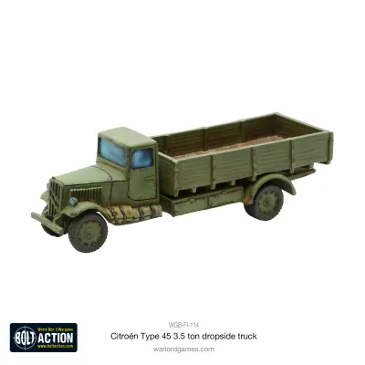 Citroën Type 45 3.5 ton civilian dropside truck - French - Bolt Action