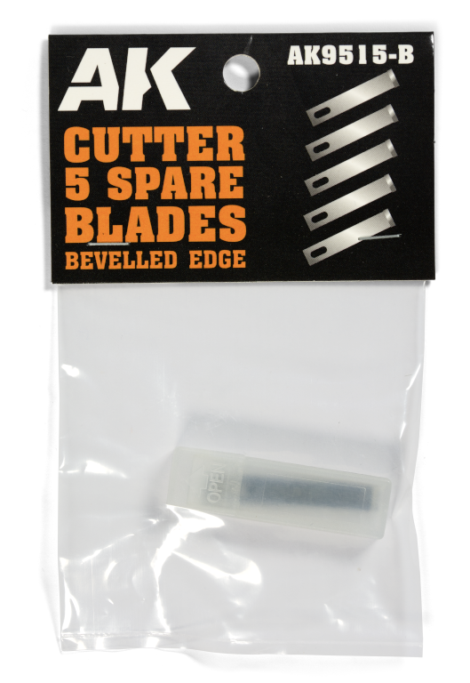 Bevelled Edge (5 Spare Blades) Replacement  - AK Interactive