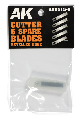 Bevelled Edge (5 Spare Blades) Replacement  - AK Interactive