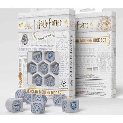 Harry Potter - Ravenclaw Modern Dice Set - White (7) - Q-Workshop
